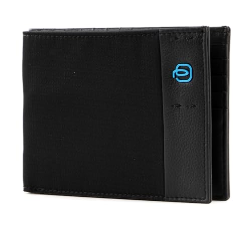 PIQUADRO P16 Geldbörse, Chevron Schwarz, Taglia Unica, Zeitgenössisch von Piquadro