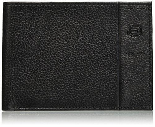 PIQUADRO Pulse, Uni-Geldbörse aus Leder für Erwachsene, Schwarz, 2.5x9x12.5 cm (W x H x L), Pulse von Piquadro