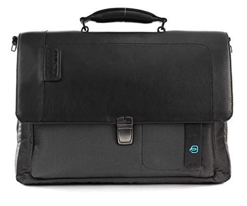 PIQUADRO Pulse Herren Aktentasche aus Leder und Stoff, Einheitsgröße, Grau2, Einheitsgröße PIQUADRO Pulse Herren Aktentasche aus Leder und Stoff, Einheitsgröße, Grau2, Einheitsgröße von Piquadro