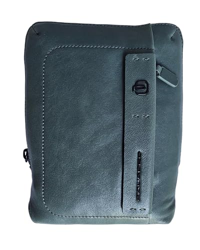 PIQUADRO Tasche Modell CA3084X18 Grün aus Leder mit Außentasche mit vertikalem Reißverschluss - Einheitsgröße 18 x 22 x 5 cm von Piquadro