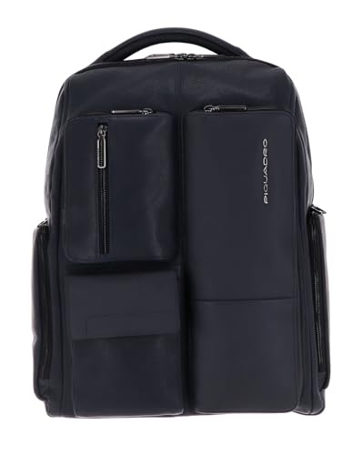 PIQUADRO W116 Rucksack Herren CA5886W116-N Schwarz Unisex - Erwachsene, Mitternachtsblau, 35,00 x 44,00 x 16,00 (cm), Business von Piquadro