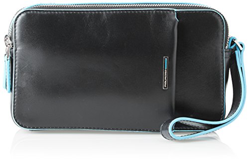 Piquadro Blue Square Unisex-Erwachsene Geldbörse, 5 x 12 x 21 cm (B x H x L), Schwarz, 5x12x21 cm (W x H x L) von Piquadro