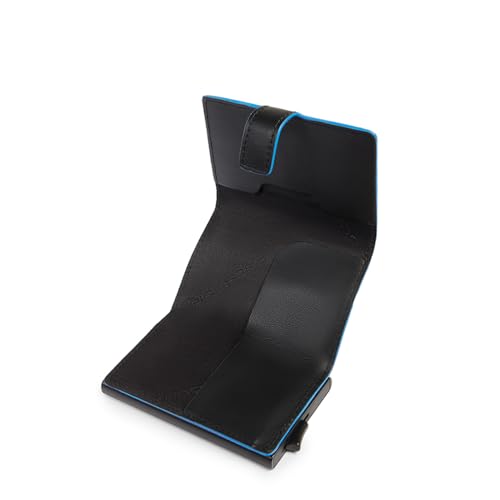 Piquadro Atlas Compact Wallet with Single Slider RFID Black von Piquadro