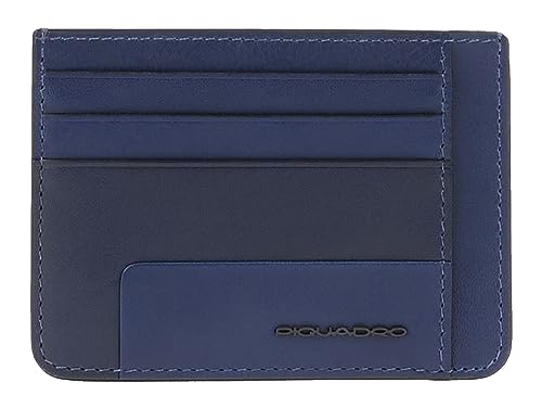 Piquadro Aye Pocket Credit Card Pouch RFID Blu von Piquadro