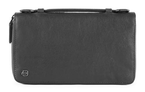 Piquadro Black Square Document Organizer Wallet Black von Piquadro