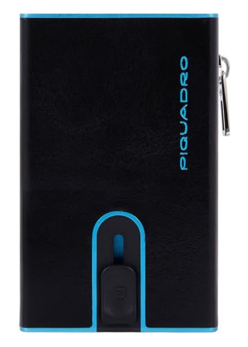 Piquadro Blue Square Compact Wallet Black von Piquadro