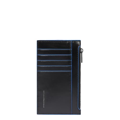 Piquadro Blue Square Credit Card Holder Black von Piquadro