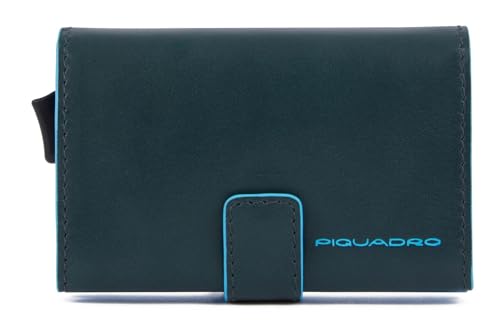 Piquadro Blue Square - Kreditkartenetui 11cc 10 cm RFID Green Grey von Piquadro