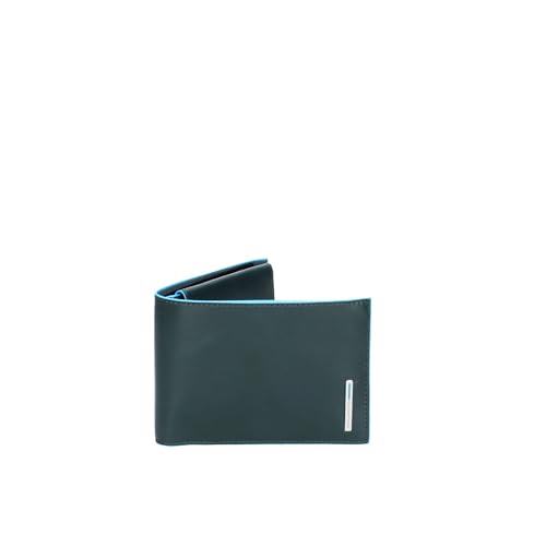 Piquadro Blue Square Men's Wallet with Coin Pocket RFID Green/Grey von Piquadro