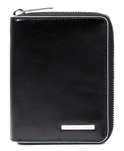 Piquadro Blue Square Men´s Zip-Around Wallet RFID Black von Piquadro