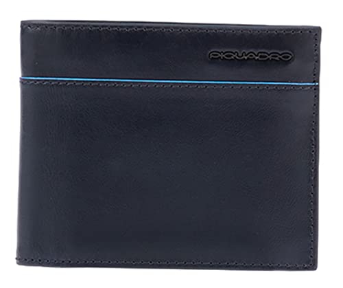 Piquadro Blue Square Revamp Men Wallet RFID Blu von Piquadro
