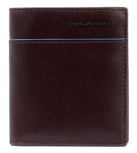 Piquadro Blue Square Revamp Vertical Men´s Wallet with Coin Pocket RFID Mahogany von Piquadro