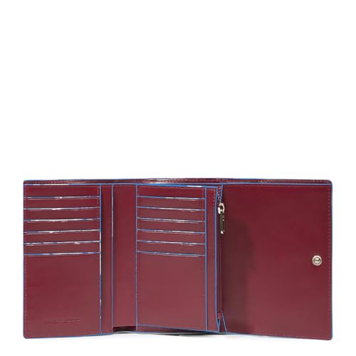 Piquadro Blue Square Women´s Trifold Wallet RFID Rosso von Piquadro
