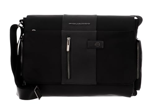 Piquadro Brief 2 - Umhängetasche 14" 43 cm black von Piquadro