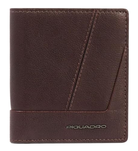 Piquadro Carl Vertical Men´s Wallet with Coin Case RFID Dark Brown von Piquadro