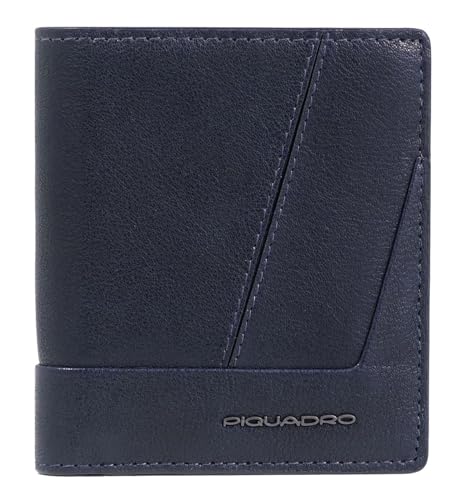 Piquadro Carl Vertical Men´s Wallet with Coin Case RFID Night Blue von Piquadro
