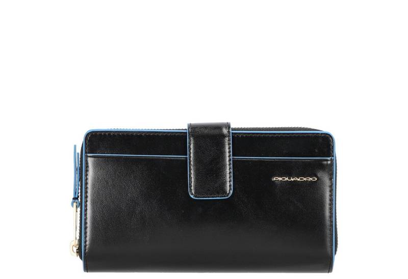 Piquadro Geldbörse Blue Square - Damengeldbörse 12cc 17.5 cm (black) von Piquadro