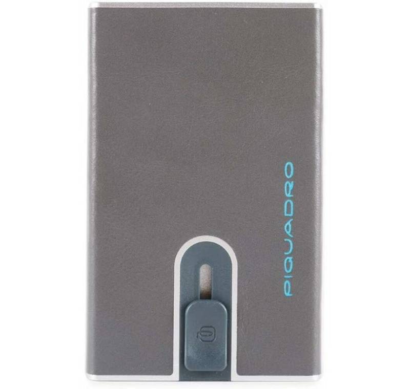 Piquadro Geldbörse Wallet Blue Square Male Sliding System Grey von Piquadro