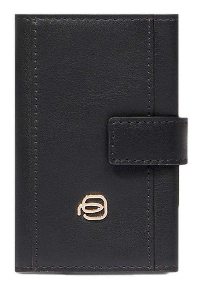 Piquadro Kartenetui Compact Wallet With Single Slider RFID, aus echtem Rindsleder mit RFID-Blocker Schutz von Piquadro