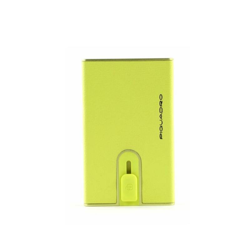 Piquadro Kartenetui Empire Leder Kartenetui Quadratisch Schiebesystem von Piquadro