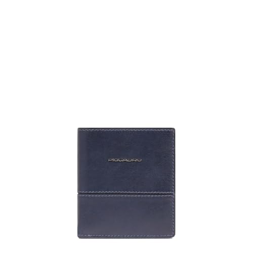 Piquadro Kartenetui Herren Mann Leder blau von Piquadro