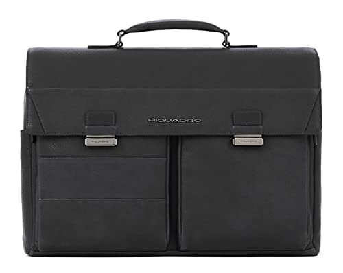 Piquadro Paavo Briefcase 1 Handle Nero von Piquadro