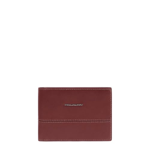 Piquadro Portemonnaie Herren mit Klapp-Ausweisfenster Mann Leder braun von Piquadro
