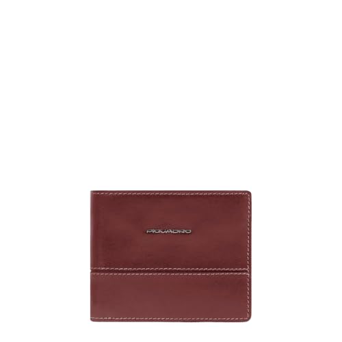 Piquadro Portemonnaie Herren mit Münzfach Mann Leder braun von Piquadro