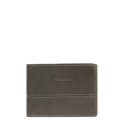 Piquadro Portemonnaie Herren mit Münzfach Mann Leder grün von Piquadro