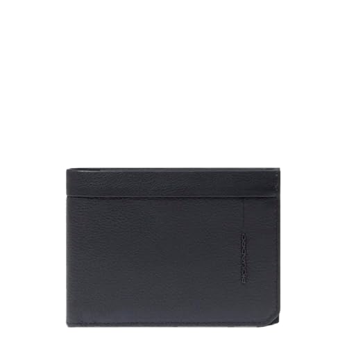 Piquadro Portemonnaie Herren mit Münzfach Mann Leder schwarz von Piquadro