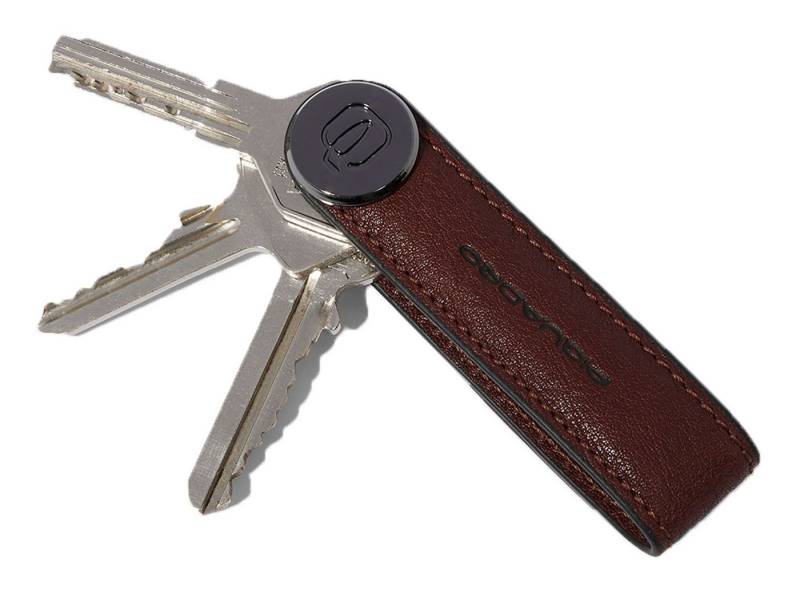 Piquadro Schlüsselanhänger Keychain, aus echtem Rindsleder von Piquadro