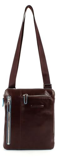 Piquadro Blue Square Messenger-Tasche, 21,5 x 24,5 x 5 cm, Mahagoni, 24 cm von Piquadro