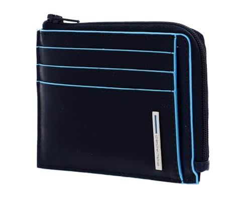 Piquadro Unisex-Erwachsene Porta Carte di credito in Pelle Reisezubehör-Brieftasche, Blu Notte von Piquadro