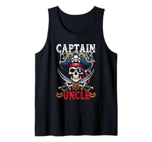 Captain Uncle Halloween Horror Skull As Pirate Costume Men Tank Top von Pirate Lover Halloween Costume