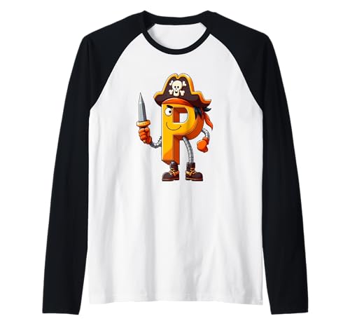 Pirat P Alphabet Design Spaß für Kinder Raglan Pirat P Alphabet Design Spaß für Kinder Raglan von Pirate "P" Alphabet