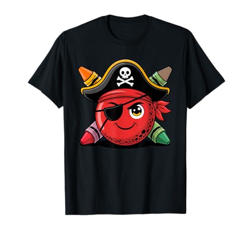 School Pirate Squad Mädchen Kinder Back to School Kindergarten T-Shirt von Pirate School Apple Teacher Kids School Crew Fun