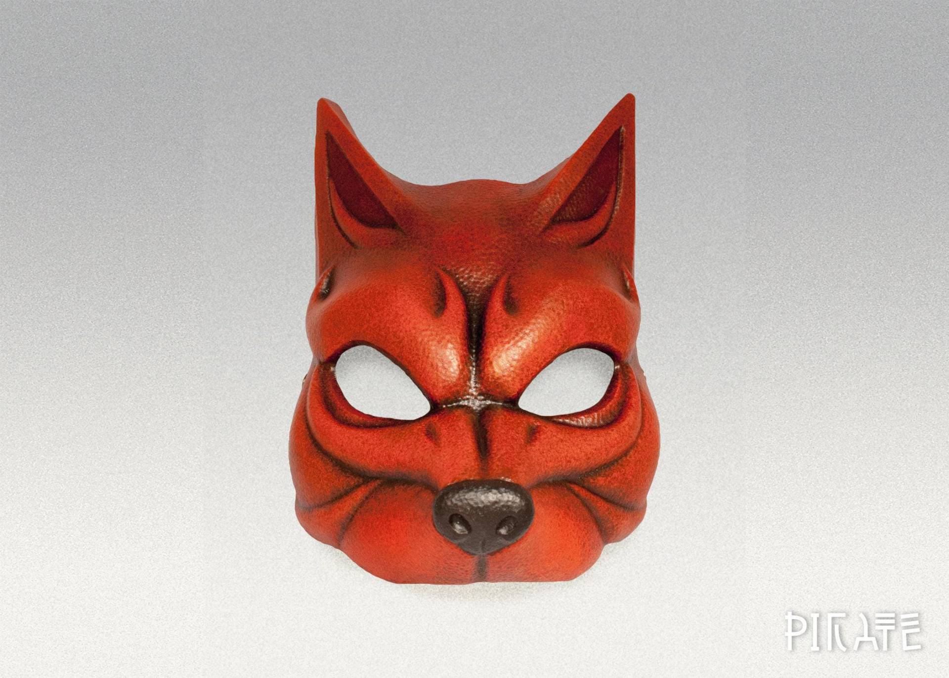 Fuchs Maske - Handgefertigtes Tierkostüm-Accessoire von PirateMaskStudio