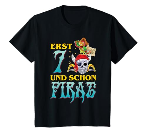 Kinder Geburtstagsshirt 7 Jahre Junge Pirat Piratenkostüm Geschenk T-Shirt Kinder Geburtstagsshirt 7 Jahre Junge Pirat Piratenkostüm Geschenk T-Shirt von Piraten Kostüm & Geburtstag Shop