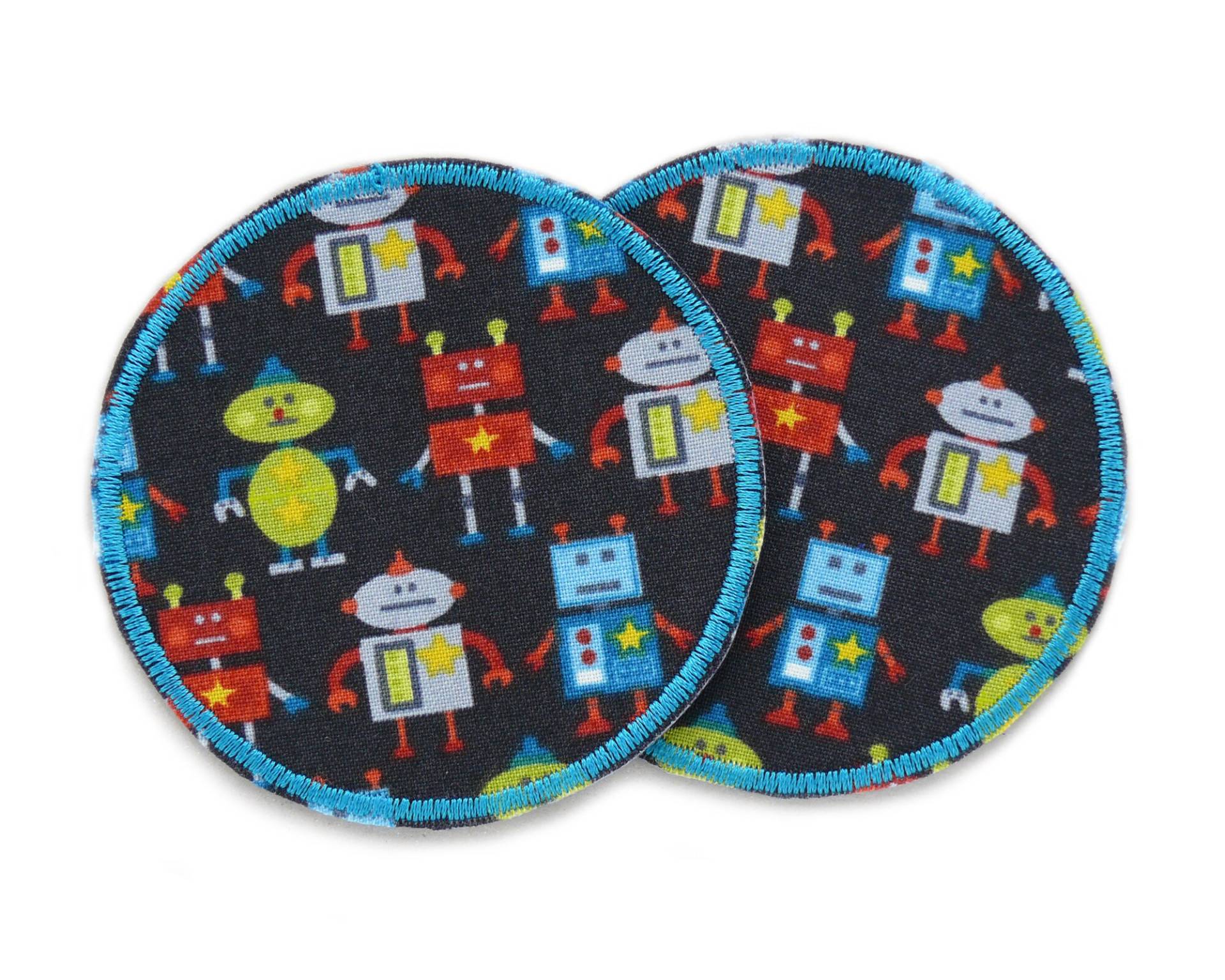 2 Roboter Aufnäher Zum Aufbügeln, 8 cm, Hosenflicken Flicken Für Kinder 2 Roboter Aufnäher Zum Aufbügeln, 8 cm, Hosenflicken Flicken Für Kinder von Piratenbande