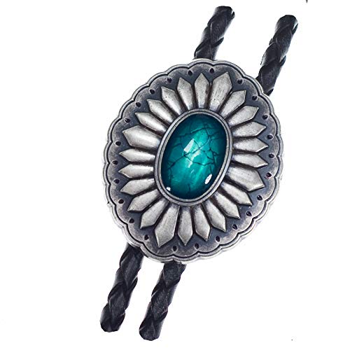 Piratenladen Bolo Tie Indianer-Tribal, echt versilbert!!, Bolotie, Western Krawatte von Piratenladen