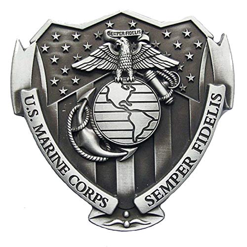 Piratenladen Buckle US Marines Corps Semper Fidelis - Gürtelschnalle von Piratenladen