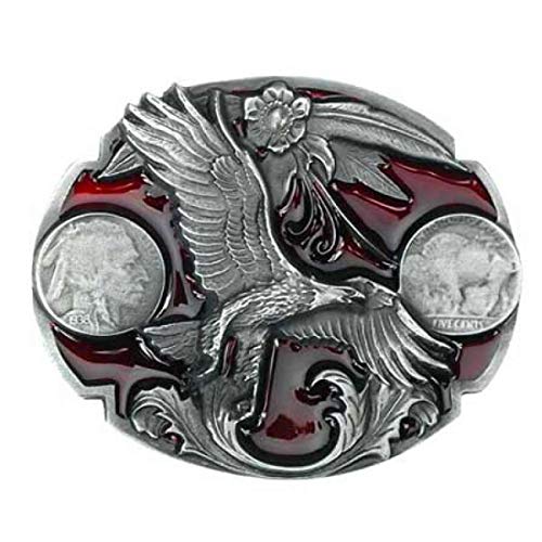 Western Buckle, Flying Eagle, Adler, Indianer, Gürtelschnalle von Piratenladen