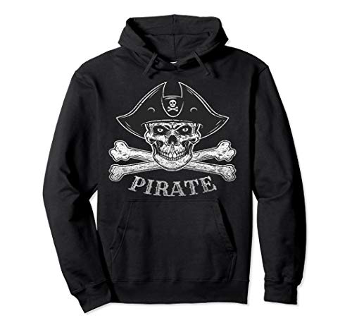 Pirate Jolly Roger Flag Men Women Skull Crossbones Halloween Pullover Hoodie von Pirates Jolly Roger Clothing Co.