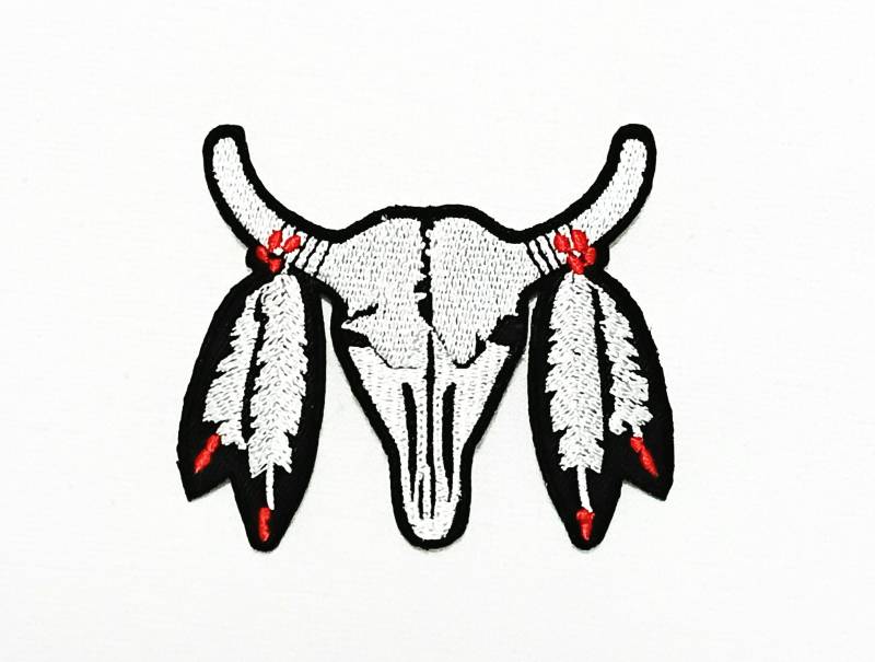 Büffelschädel Aufnäher von Piratespatches