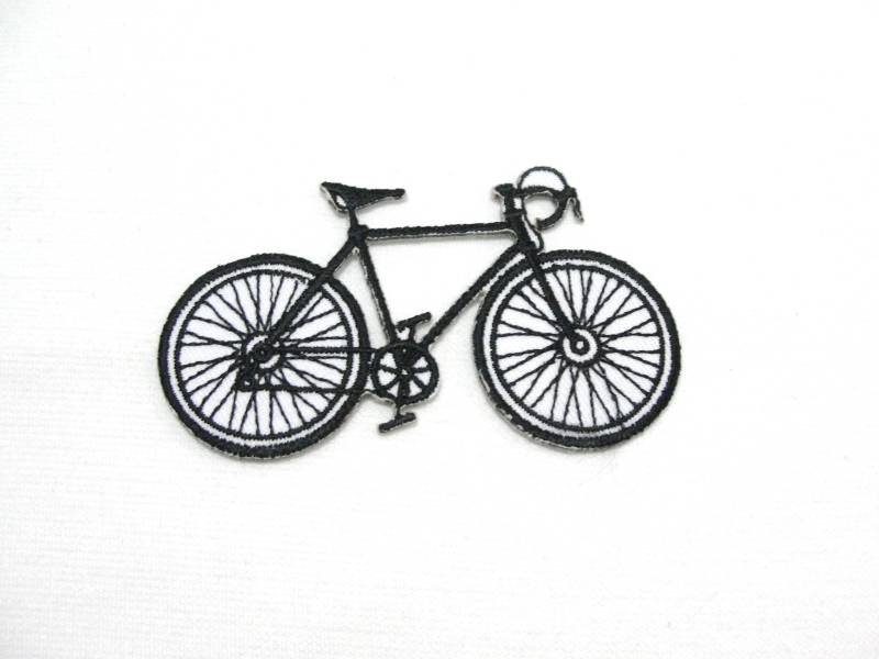 Bügelbild Fahrrad Aufnäher | 8.5 cm X 4.7 cm von Piratespatches