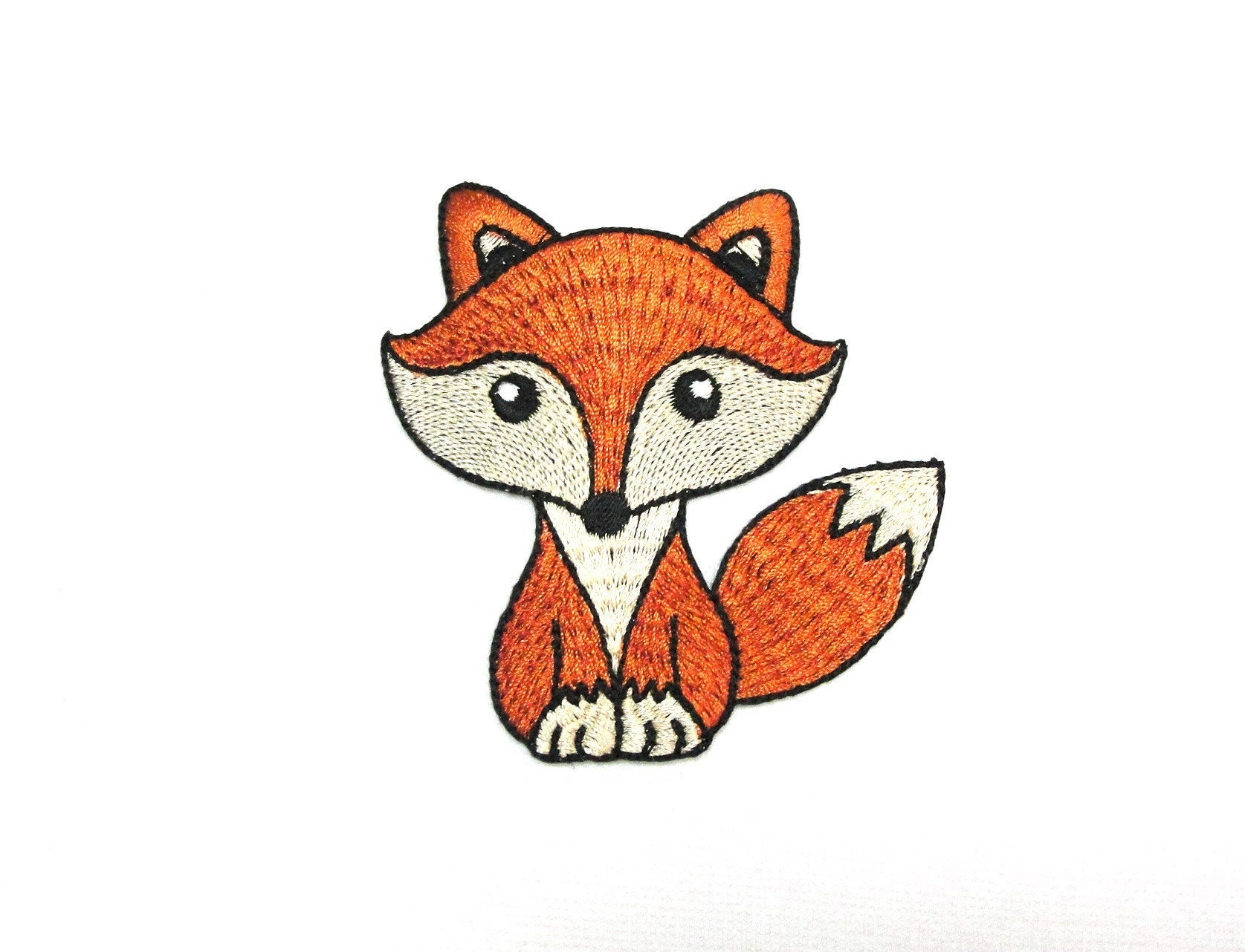 Fuchs Aufnäher Gestickte Applikation | 7.5x7.7 cm von Piratespatches