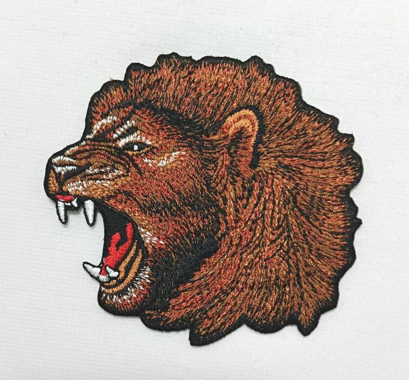 Gestickter Löwe Aufnäher Bügelbild | 9.3x8.7 cm von Piratespatches