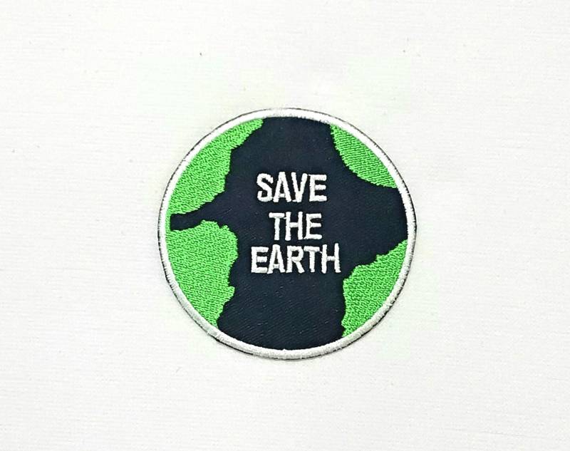 Rette Die Erde Aufnäher von Piratespatches