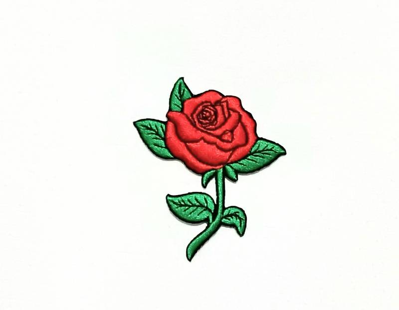Rote Rose Aufnäher von Piratespatches