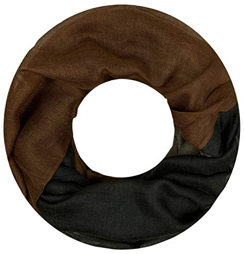 PiriModa XXL Damen Schal Leichter Schlauchschal Viele Farben (Braun/Rost) von PiriModa